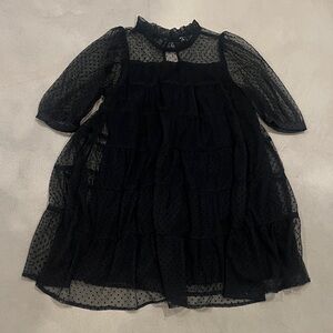 Next Black Polka Dot Kids Dress